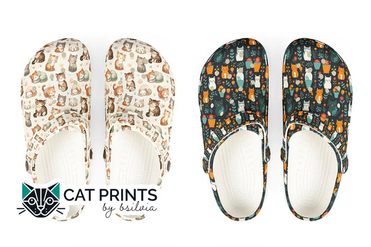 Step into Style with Cat Printed Clogs: The Purr-fect Shoes for Cat Lovers