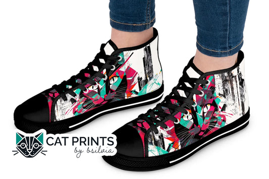 Unique Cat Gifts for Women: Pawsome High Top Sneakers That Wow!