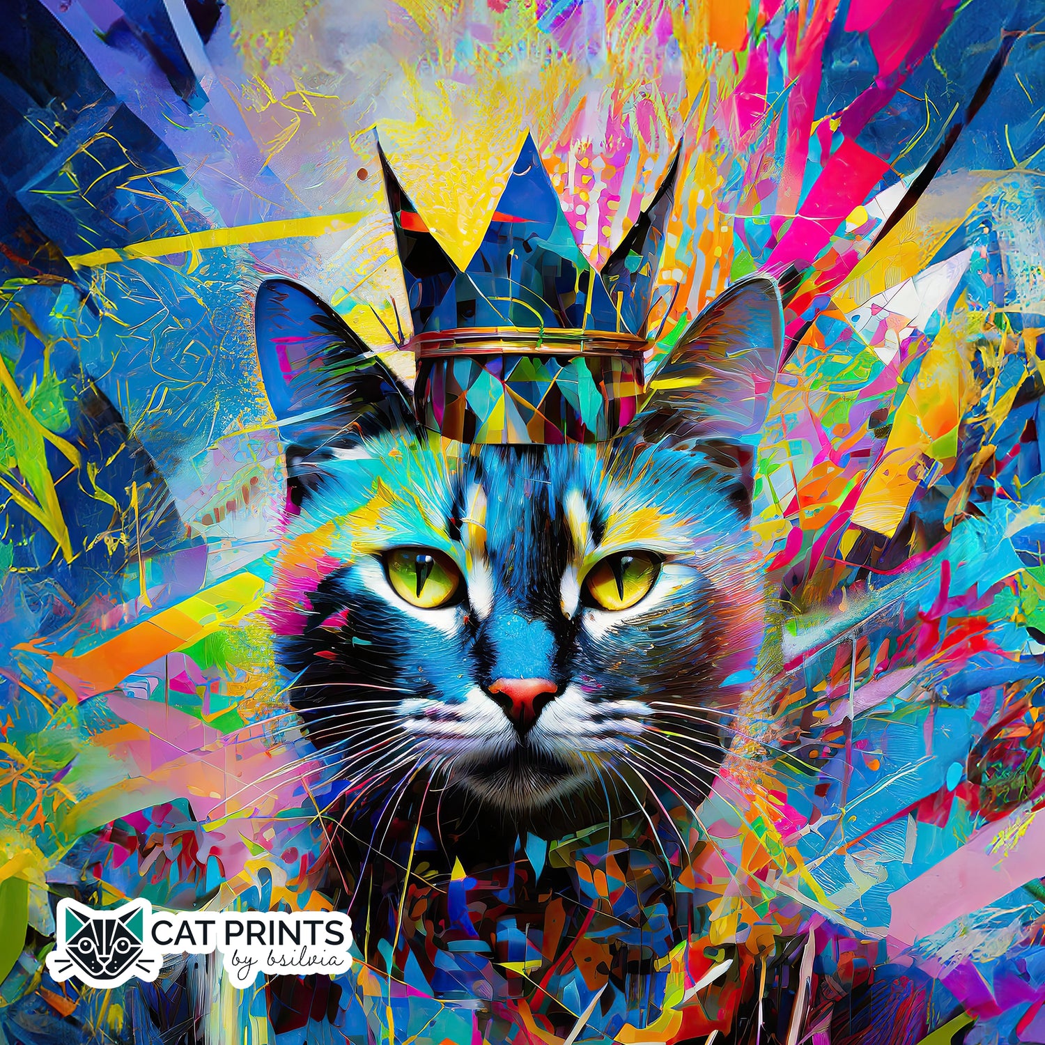 Maximalist Magic Cat Prints