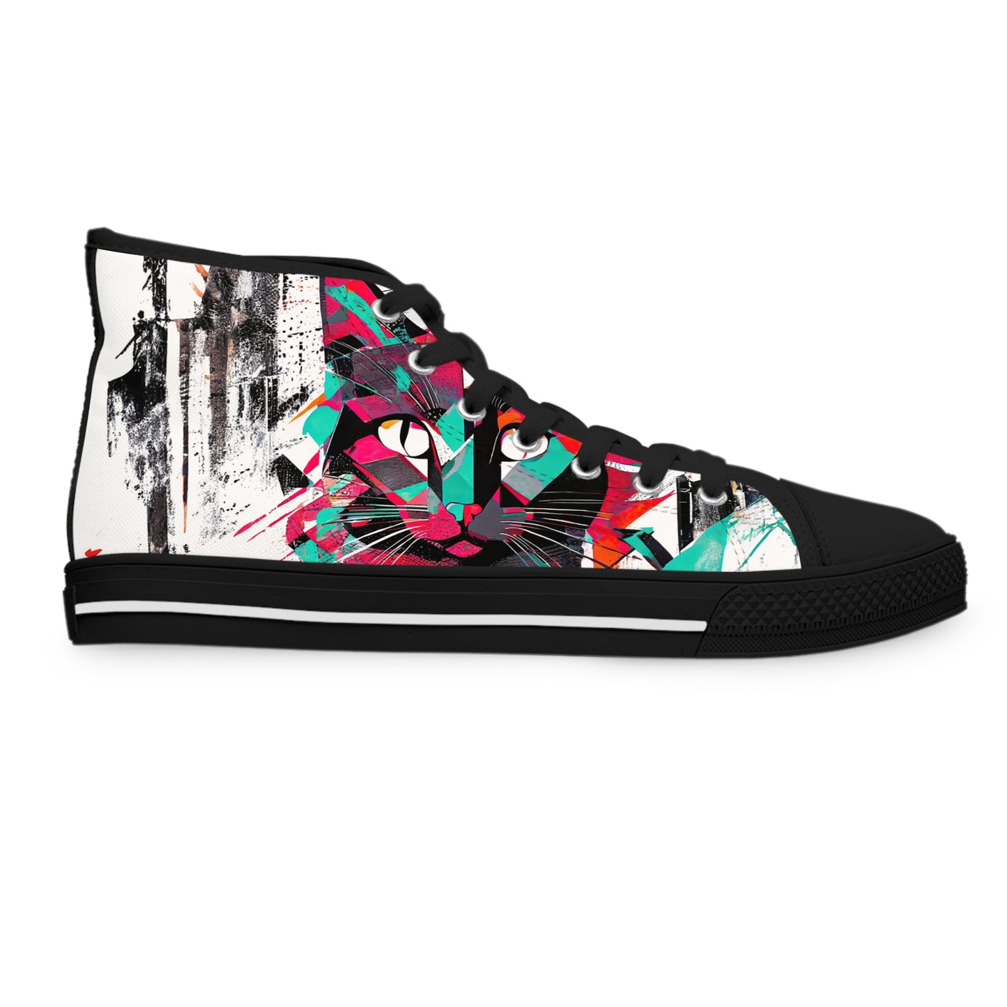 Cat Walkin' Wonders: Fierce Feline High Top Sneakers for Women