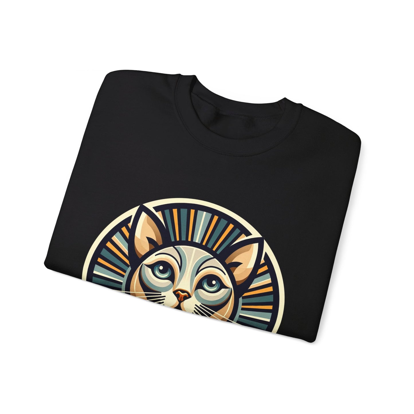 Art Deco Cat Crewneck Sweatshirt