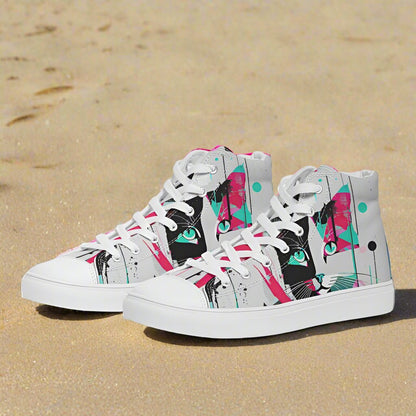 Kitty Kicks: Fierce & Funky Women's Hightop Sneakers