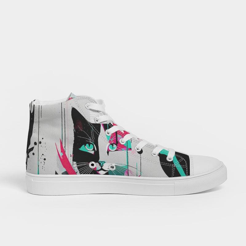 Kitty Kicks: Fierce & Funky Women's Hightop Sneakers