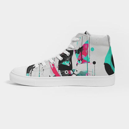 Kitty Kicks: Fierce & Funky Women's Hightop Sneakers