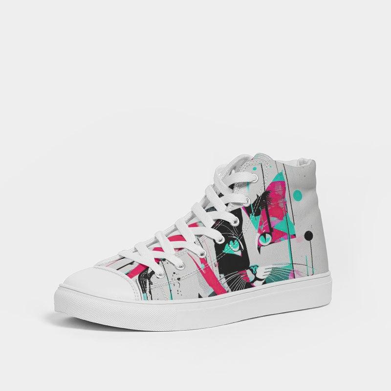 Kitty Kicks: Fierce & Funky Women's Hightop Sneakers