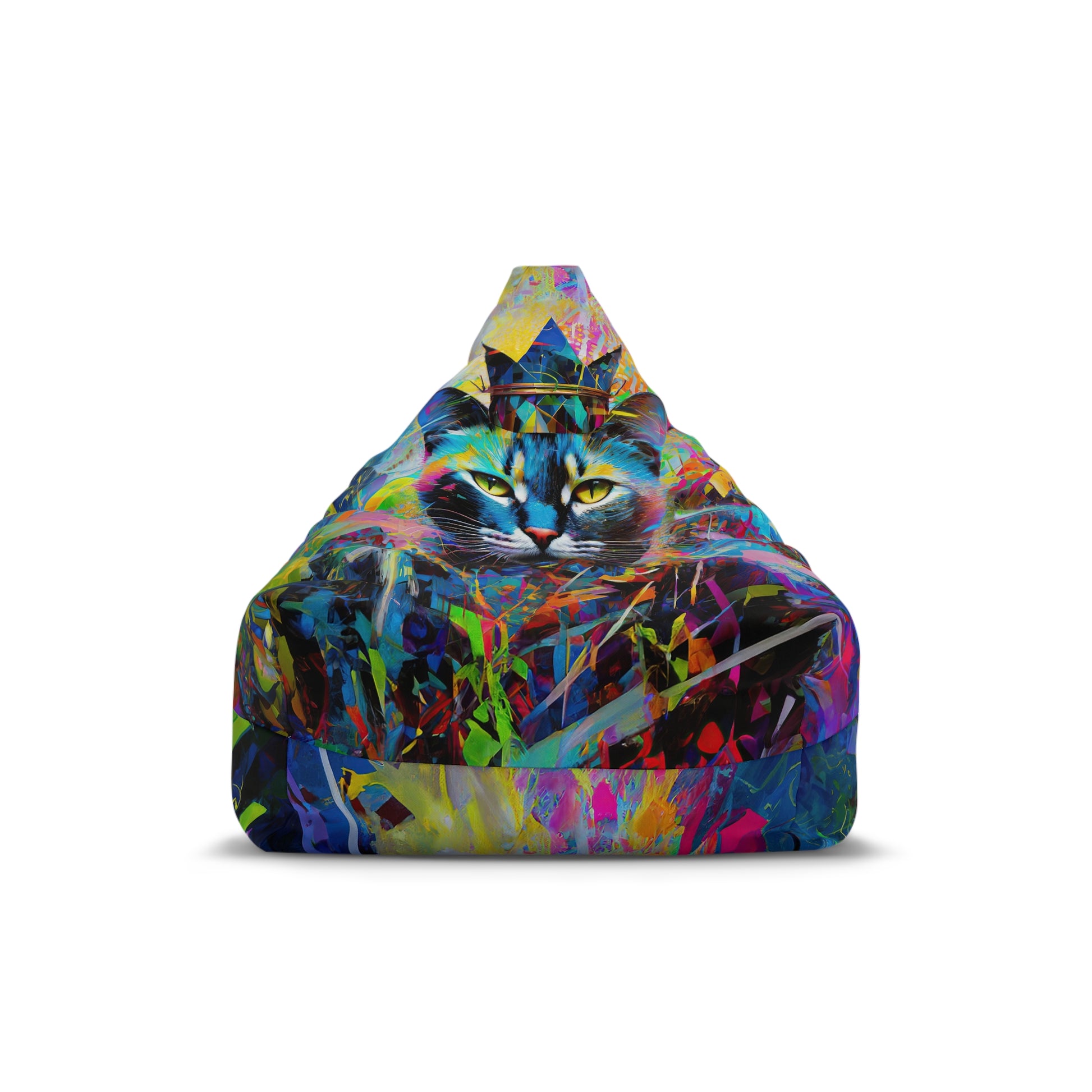 Purr-fect Comfort: Maximalist Cat Bean Bag Chair Cover