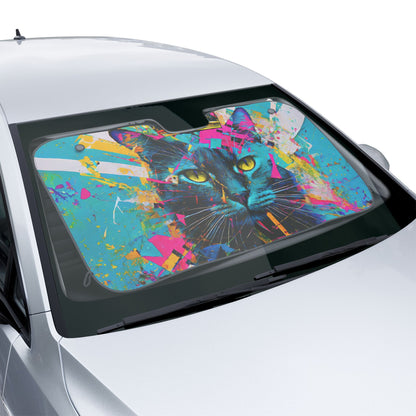 Purr-fectly Cool: Maximalist Cat Car Sun Shades