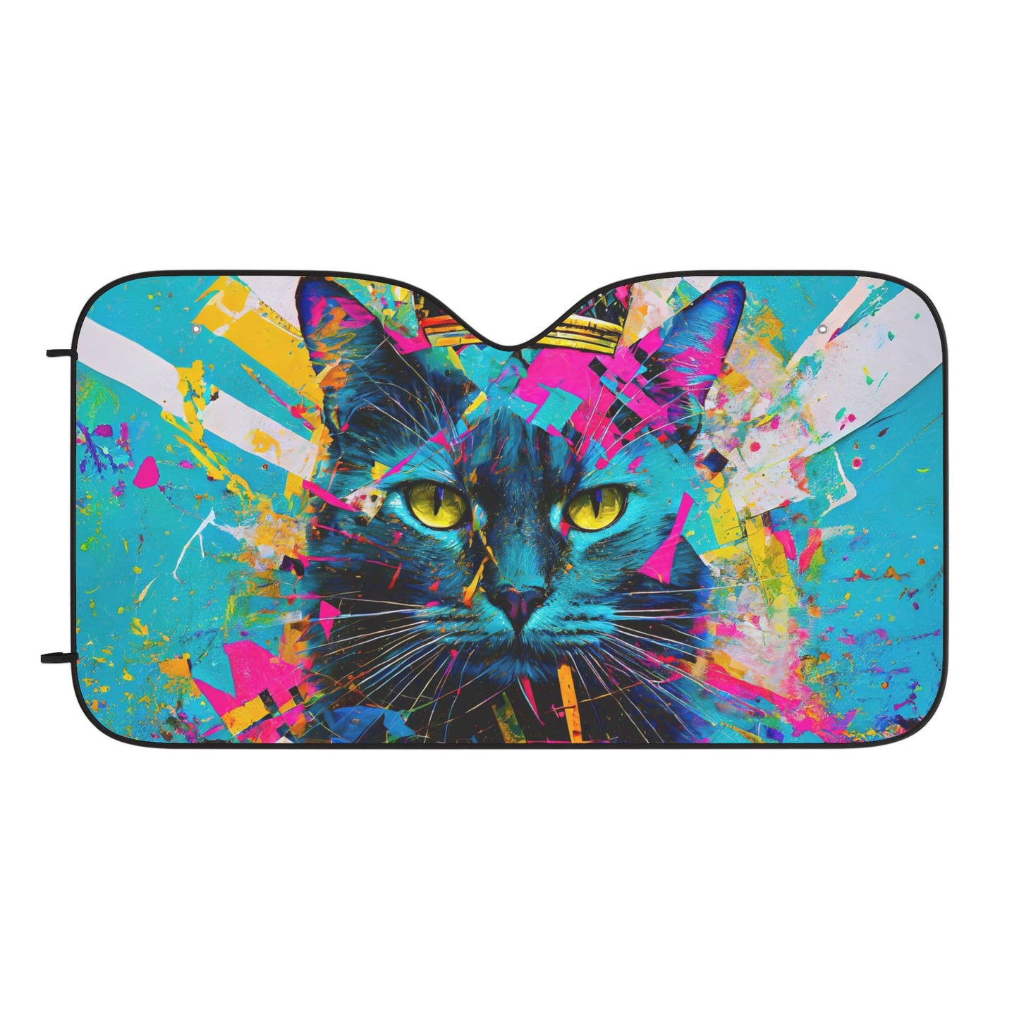 Purr-fectly Cool: Maximalist Cat Car Sun Shades