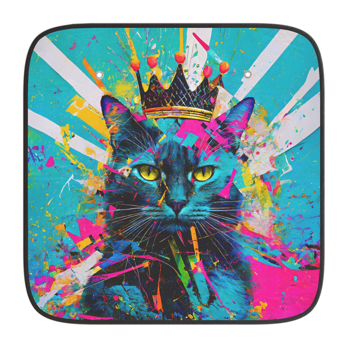 Purr-fectly Cool: Maximalist Cat Car Sun Shades