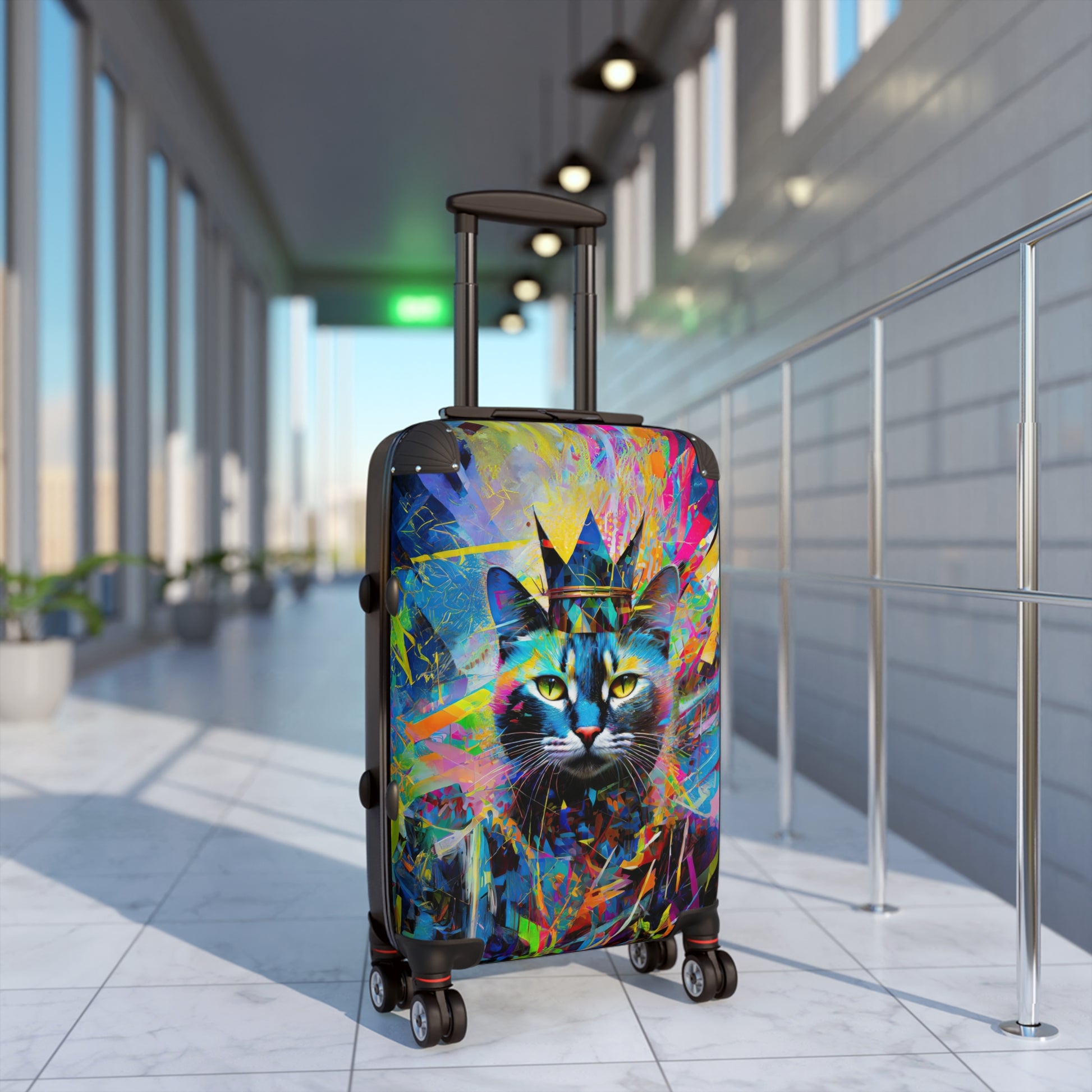 Travel with Feline Flair: The Ultimate Cat Art Suitcase