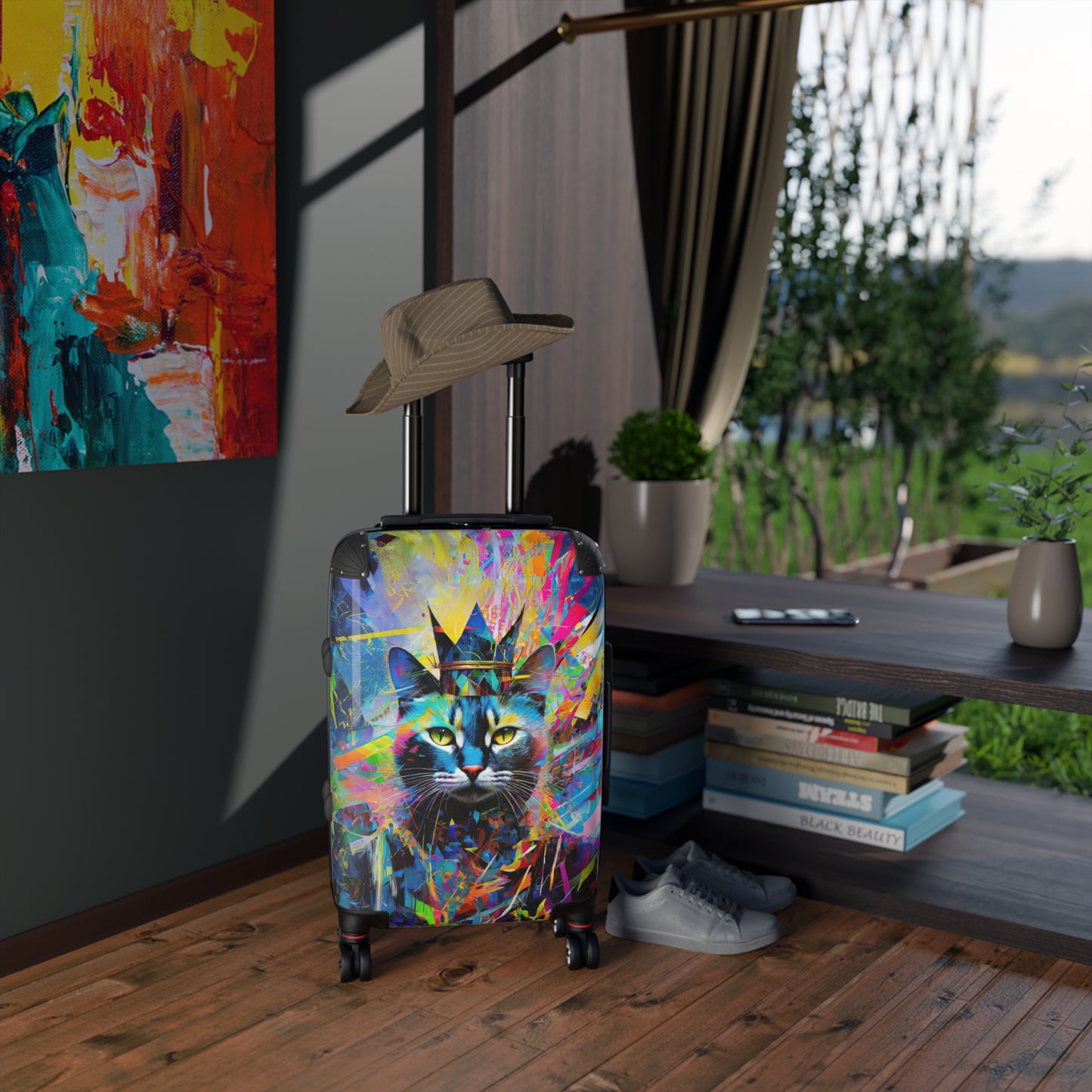 Travel with Feline Flair: The Ultimate Cat Art Suitcase